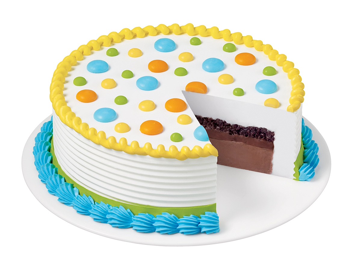 Dairy Queen polka dot cake