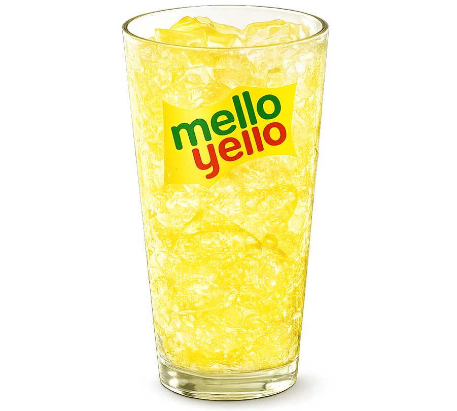 Mello Yello in a cup with ice
