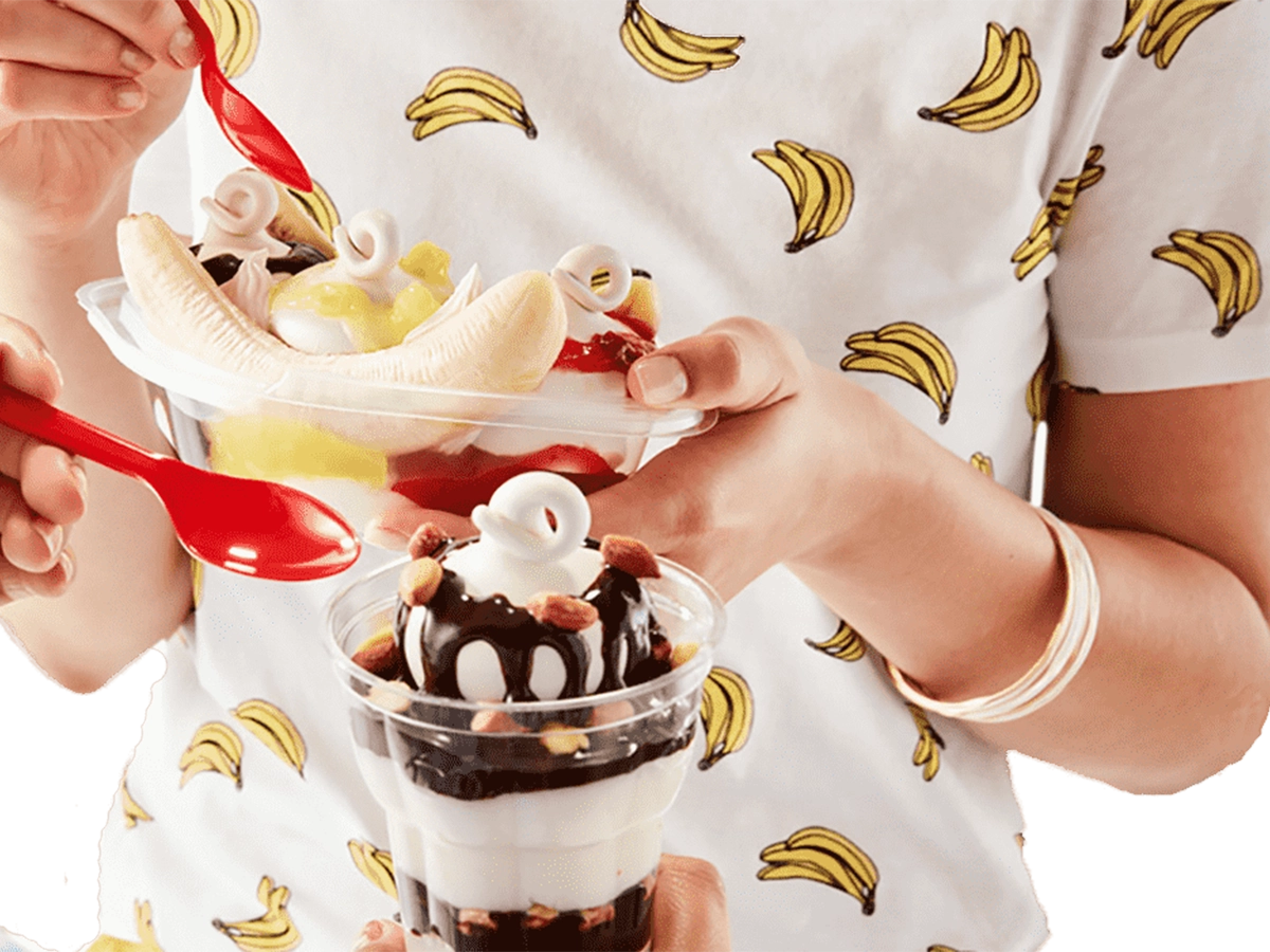 Dairy Queen frozen treats and banana split