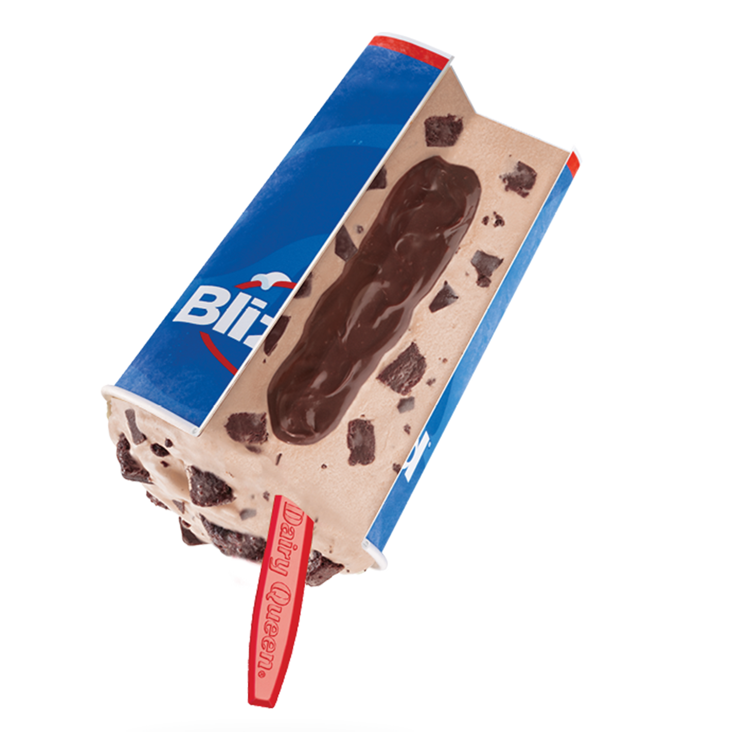 Chocolate brownie Blizzard with fudge center