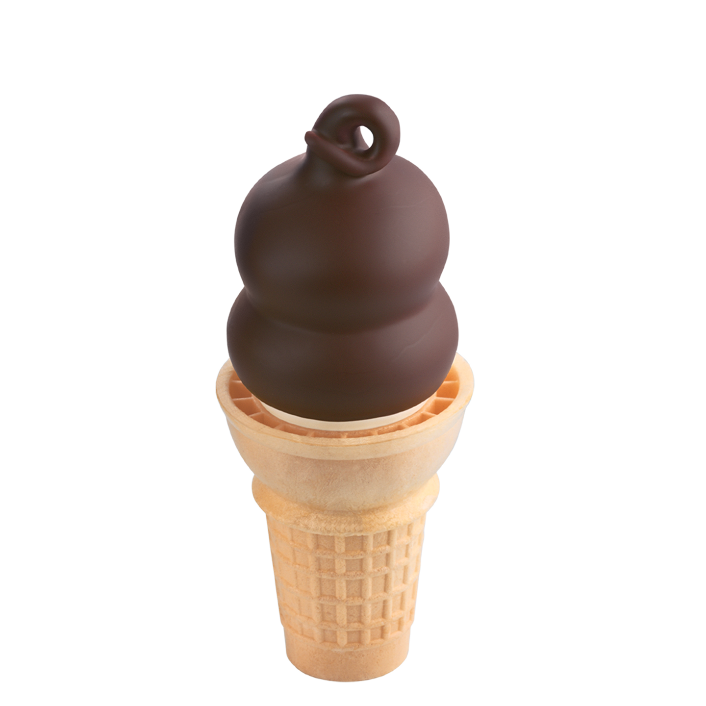 Soft serve cone with chocolate dip