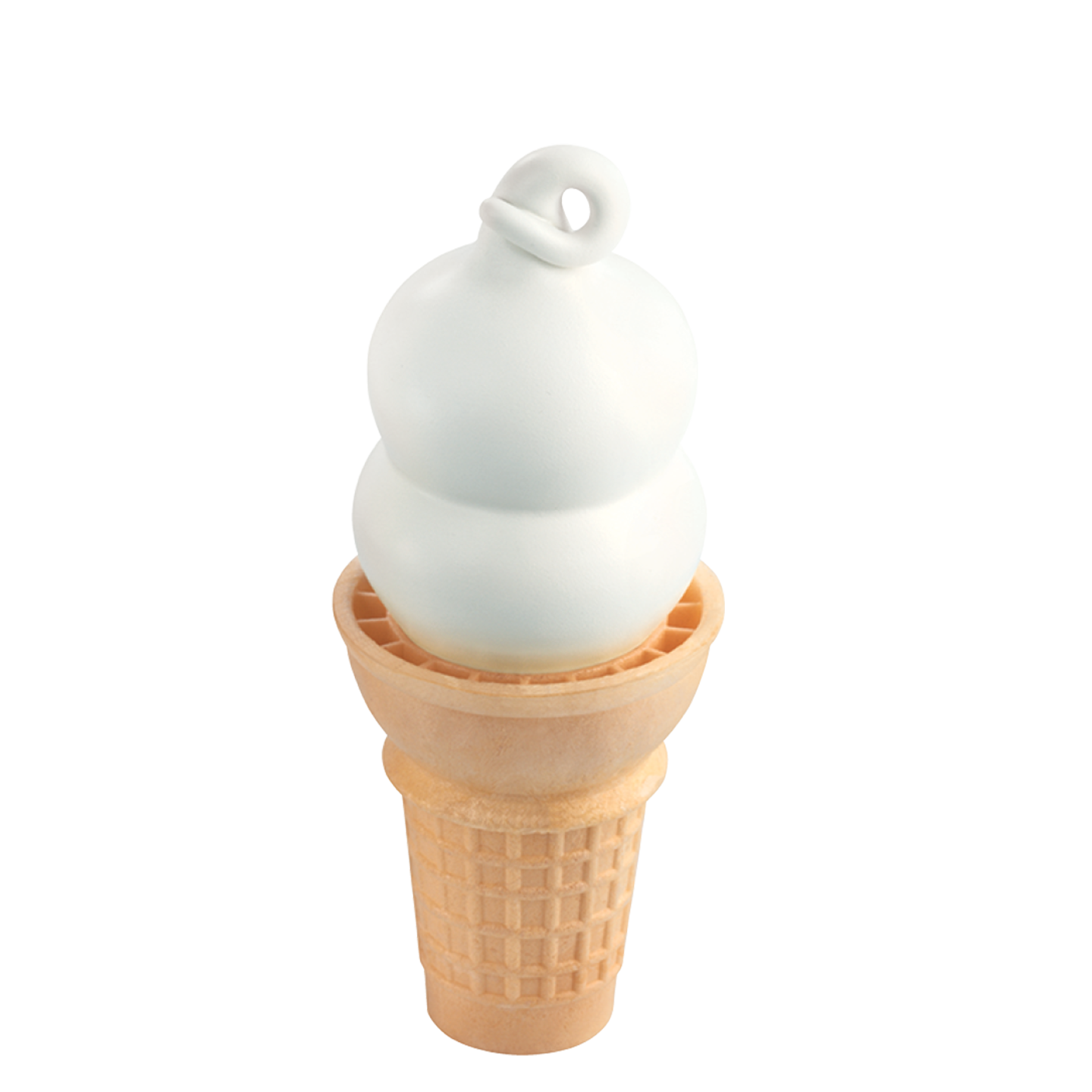 Soft serve cone in vanilla chocolate or twist